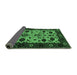Sideview of Oriental Emerald Green Traditional Rug, urb2334emgrn