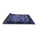 Sideview of Oriental Blue Traditional Rug, urb2334blu
