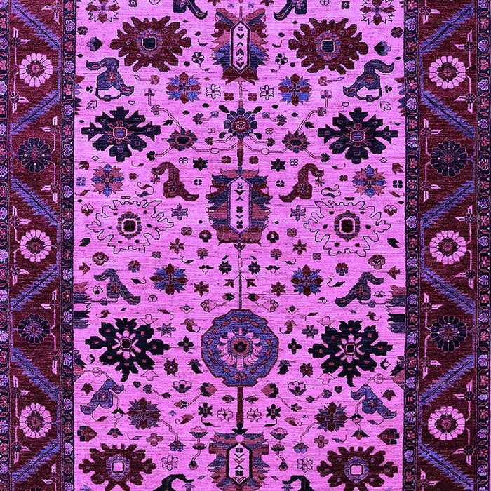 Machine Washable Oriental Purple Traditional Area Rugs, wshurb2334pur