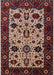 Machine Washable Industrial Modern Deep Red Rug, wshurb2334