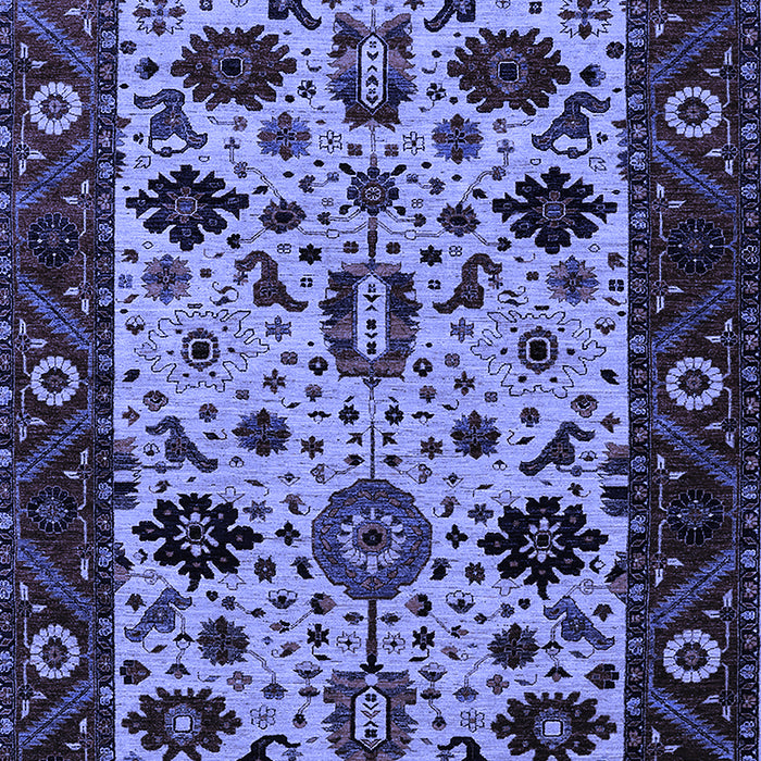 Machine Washable Oriental Blue Traditional Rug, wshurb2334blu