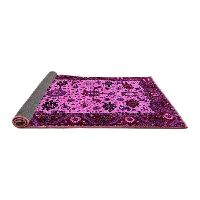 Sideview of Oriental Pink Traditional Rug, urb2334pnk