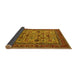 Sideview of Oriental Yellow Industrial Rug, urb2335yw