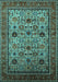 Oriental Turquoise Industrial Rug, urb2335turq