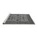Sideview of Machine Washable Oriental Gray Industrial Rug, wshurb2335gry