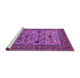 Sideview of Machine Washable Oriental Purple Industrial Area Rugs, wshurb2335pur