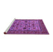 Sideview of Machine Washable Oriental Purple Industrial Area Rugs, wshurb2335pur