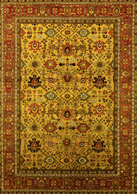 Oriental Yellow Industrial Rug, urb2335yw