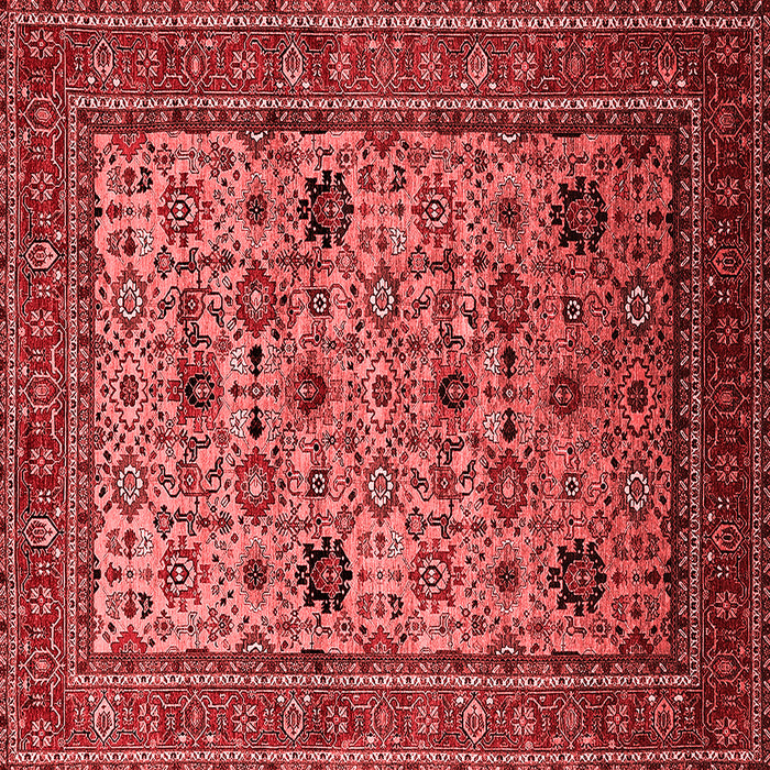 Machine Washable Oriental Red Industrial Rug, wshurb2335red