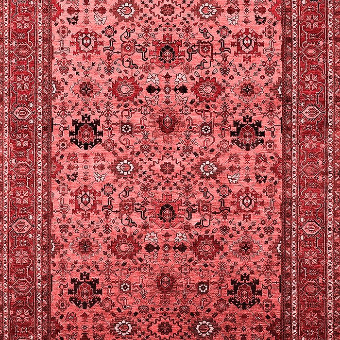 Machine Washable Oriental Red Industrial Rug, wshurb2335red