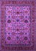 Machine Washable Oriental Purple Industrial Area Rugs, wshurb2335pur