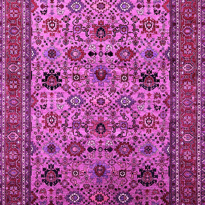 Machine Washable Oriental Pink Industrial Rug, wshurb2335pnk