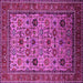 Square Oriental Pink Industrial Rug, urb2335pnk