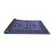 Sideview of Oriental Blue Industrial Rug, urb2335blu