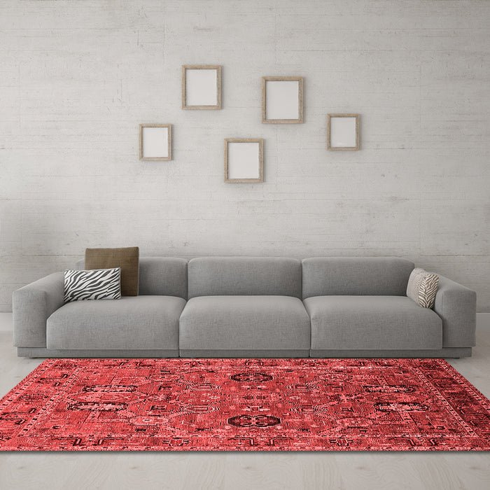 Traditional Red Washable Rugs