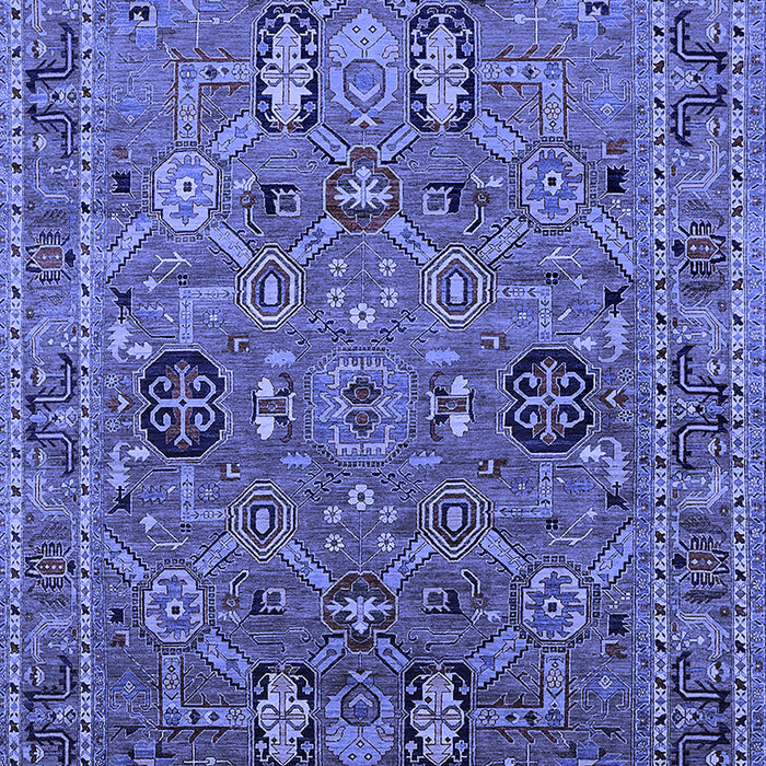 Machine Washable Oriental Blue Traditional Rug, wshurb2336blu