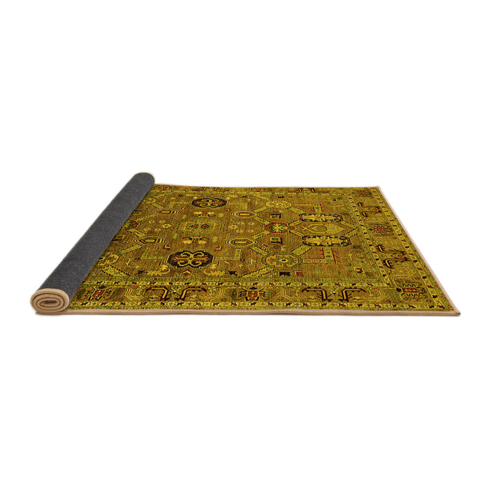 Sideview of Oriental Yellow Traditional Rug, urb2336yw
