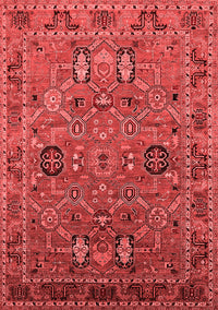 Oriental Red Traditional Rug, urb2336red