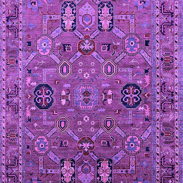 Machine Washable Oriental Purple Traditional Area Rugs, wshurb2336pur