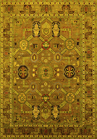 Oriental Yellow Traditional Rug, urb2336yw