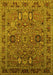 Oriental Yellow Traditional Rug, urb2336yw