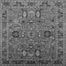Square Oriental Gray Traditional Rug, urb2336gry