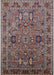 Mid-Century Modern Reddish Brown Oriental Rug, urb2336
