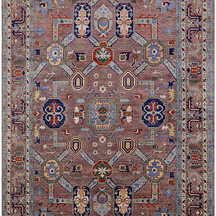 Mid-Century Modern Reddish Brown Oriental Rug, urb2336