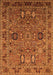 Machine Washable Oriental Orange Traditional Area Rugs, wshurb2336org