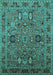 Oriental Turquoise Traditional Rug, urb2336turq