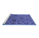 Sideview of Machine Washable Oriental Blue Traditional Rug, wshurb2336blu