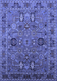 Oriental Blue Traditional Rug, urb2336blu