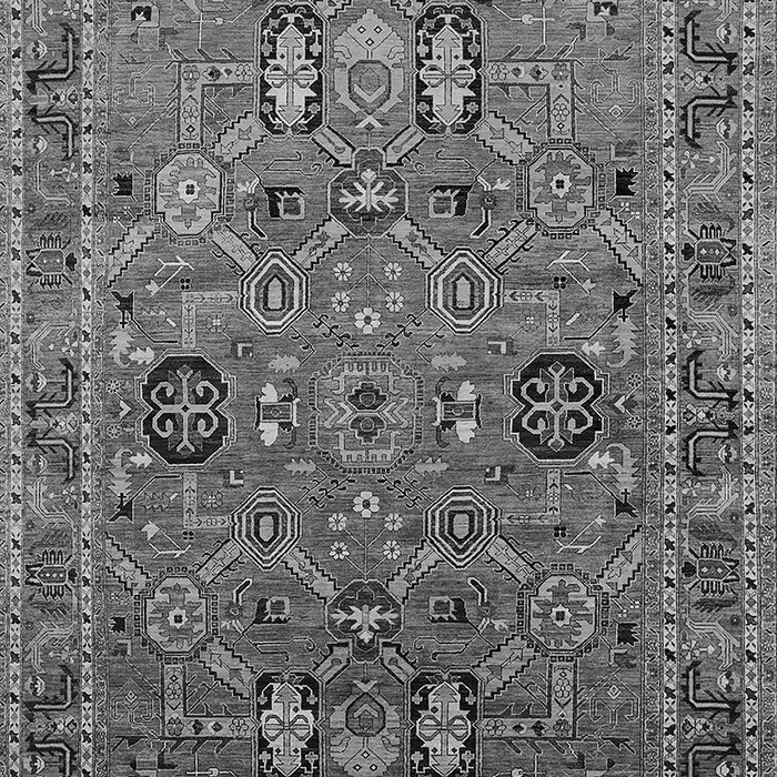 Machine Washable Oriental Gray Traditional Rug, wshurb2336gry
