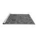 Sideview of Machine Washable Oriental Gray Traditional Rug, wshurb2336gry