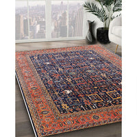 Mid-Century Modern Camel Brown Oriental Rug, urb2337