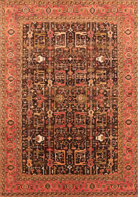 Oriental Orange Industrial Rug, urb2337org