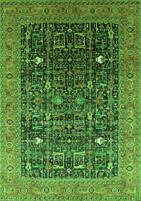 Oriental Green Industrial Rug, urb2337grn