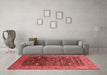 Industrial Red Washable Rugs