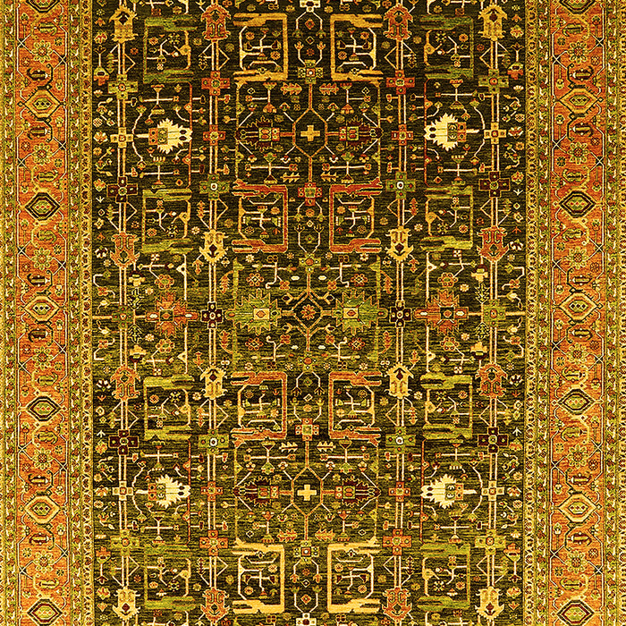 Oriental Yellow Industrial Rug, urb2337yw