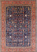 Mid-Century Modern Camel Brown Oriental Rug, urb2337