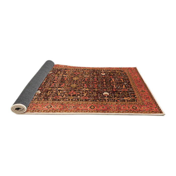 Sideview of Oriental Orange Industrial Rug, urb2337org