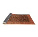 Sideview of Oriental Orange Industrial Rug, urb2337org