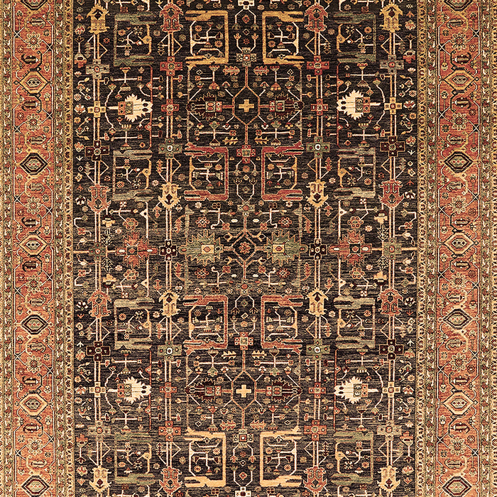 Oriental Brown Industrial Rug, urb2337brn