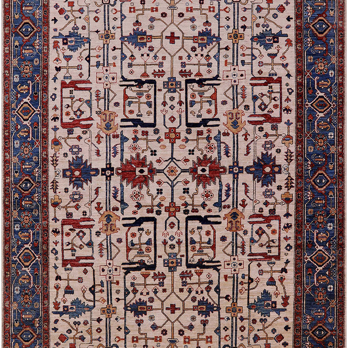 Mid-Century Modern Purple Lily Purple Oriental Rug, urb2338