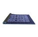 Sideview of Oriental Blue Traditional Rug, urb2338blu