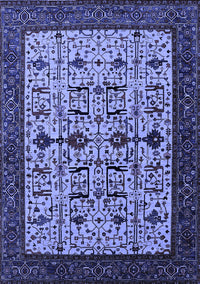 Oriental Blue Traditional Rug, urb2338blu