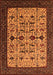 Machine Washable Oriental Orange Traditional Area Rugs, wshurb2338org