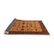 Sideview of Oriental Orange Traditional Rug, urb2338org