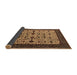 Sideview of Oriental Brown Traditional Rug, urb2338brn