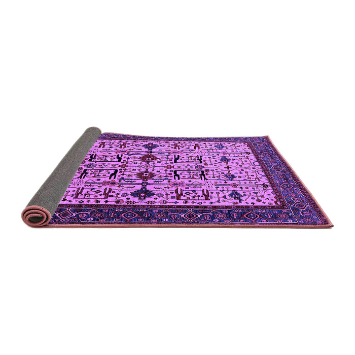 Sideview of Oriental Purple Traditional Rug, urb2338pur